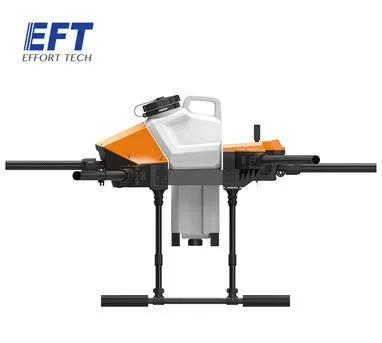 2022 Nuevo EFT G610 cuatro ejes 10L/Kg Carbón de Drona en Spray Agrícola Estructura de fibra con tapón As150u 10L Kit de depósito de agua DIY