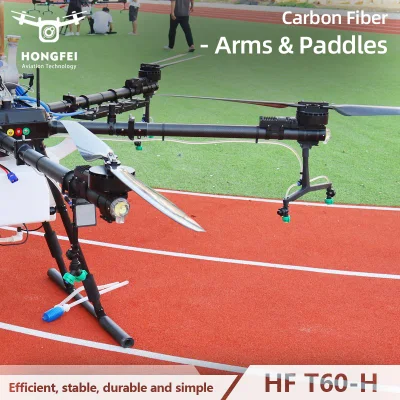 Empresas industriales de Drone 60L rentable Dron de Fumigacion Agricola Aerosol para agricultura de larga distancia operado con aceite con mando a distancia