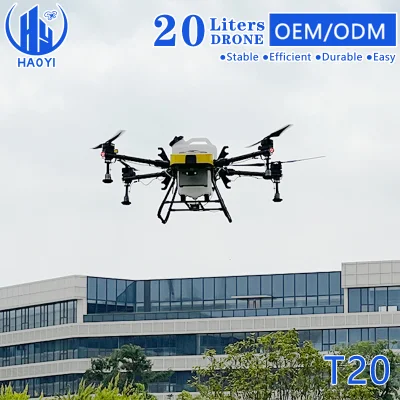 Autónomo de pulverización 20L drone agrícola de cultivos pulverizador de la granja de pulverización Uav drone para la venta