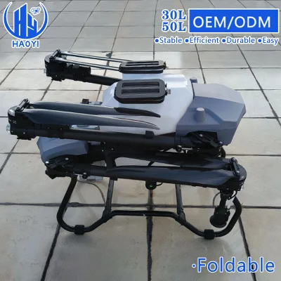 Mini HF C30 C50 Drone precios gama pequeña 30L 50L Cámara FPV de cultivo de arroz con fertilizante de sembradora de arroz Esparcidor