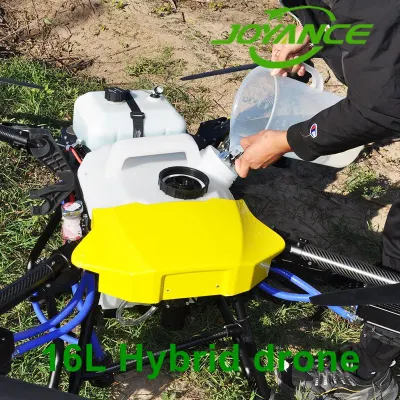 Joyance Jt16L-404 HB Hybrid Drone Sprayer gasolina polvo Drone aceite Drone Sprayer Drone Agrícola