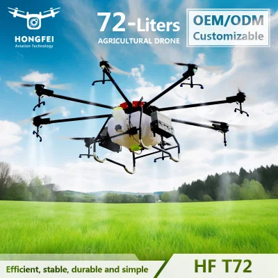 Transporte barato 72 litros Autovolador UAV fumigación agrícola Nuevo Tecnología de fumigación de la agricultura de Drone