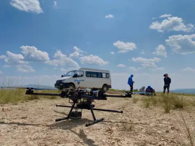 Drone magnetómetro Alta resolución en el aire magnetómetro Encuesta los magnetómetros aéreos