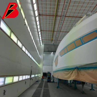 Buque cabina de pintura gran sala de pulverización repasado moda Yate Línea de pintura