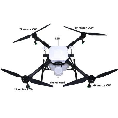 10kg Agricultura Drone de pulverización de plaguicidas Agricultura de la capacidad del tanque de agua 10 Drone