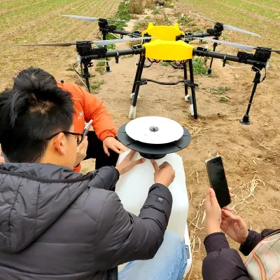 Big 40L Payload Vuelo Autónomo Drone Fertilizer Agriculture UAV Sprayer