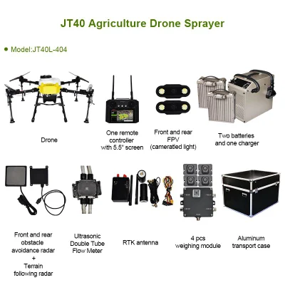 40L pulverizador agrícola Drone pesticida Drone con Drone de bajo costo Para fumigación de fertilizante sólido