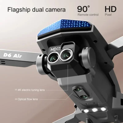 Cámara doble plegable para principiantes UAV 8K Fotografía aérea GPS remoto Cámara de control