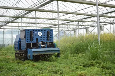 2023 más reciente Huerto Robot Agrícola UGV RC Sprayer Lawn Segadora