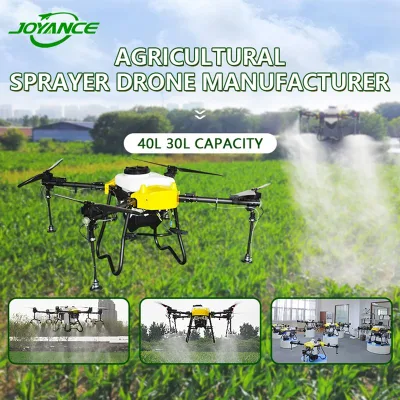 Maquinaria agrícola helicóptero RC fácil de controlar y reparar pesticidas Pulverización líquidos Fertilzier pulverización de fertilizante sólido propagación Agropecuaria Drone T30t40