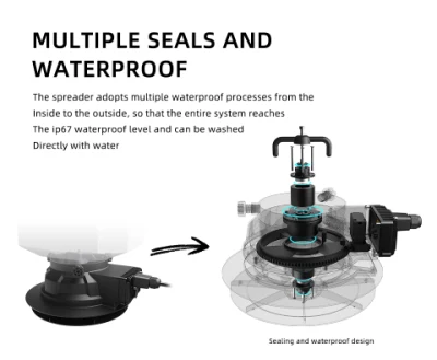 E616p pulverizador de fertilizante líquido Drone para pulverización de semilla de hierba Esparcidor