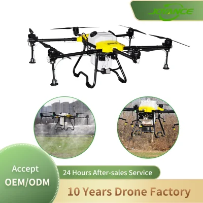 Auto Pilot 30L fumigación Agricultura Agricultura Drone Jt30 Maquinaria agrícola Drone para la propagación de fertilizantes Protección de plantas para el Control de plagas en Granja grande