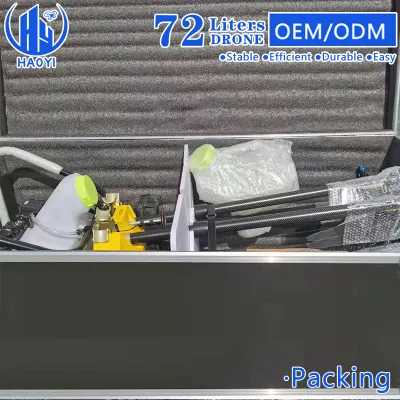 Mayor proveedor de 72 L de riego por aspersión de cultivo agrícola Dron Fumigador Desinfectante Productos químicos 8 eje Agrícola Spraying Drone para Agricultura Uso del agricultor