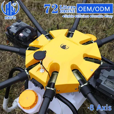 72 litros Agricultura Farmer Crop Spray Frones Fumigador Chemicals Precio UAV fertilizante pulverizador de pesticidas Drone Precio