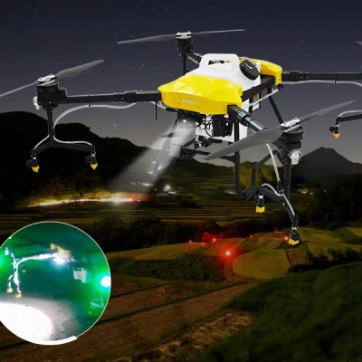 Potente Quick Fold Drone 30L Agricultural UAV 4-Axis Agro Crop Equipo para pulverización de 30kg carga útil de Agri con cámara FPV