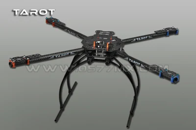 Iron Man 650 Quad-Copter plegable de plástico de bastidor (landing skid) TL65b02] Bastidor Multi-Copter