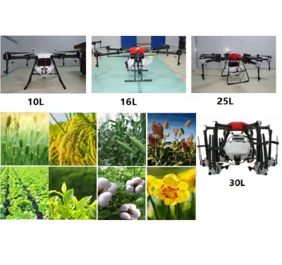 4 ejes 20L de capacidad agrícola totalmente autónomo Agricultura Pulverizador Dron aviones teledirigidos