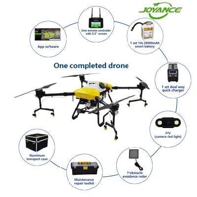 Control remoto Agricultura no tripulada Sprayer Dron Crop Spraying Citrus/Cacao/Avocado Trees Fumigación Control de plagas esparcido de fertilizantes pesticidas rociado de Drone
