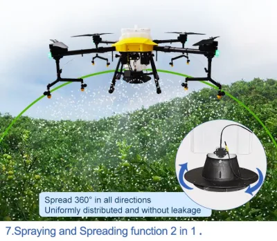 Drone Agrícola Grande pulverizador químico autónomo Drone similar a T20 Fumigación de Agras Drone Pulveriz