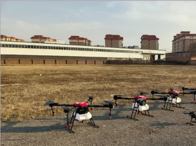 Planta de pesticidas y siembra tres en uno Drone agrícola 4 ejes 10 Litros