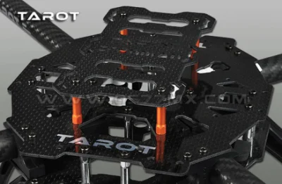 Tarot TL65b02 Four-Axis 650 versión trípode plástico Kit Quadcopter bastidor bastidor de fibra de carbono para el Drone Multi-Rotor