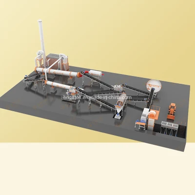 Gate 3-5T/H de Drones de pulverización agrícola de la planta de fabricación para la venta máquina Granulator fertilizante NPK
