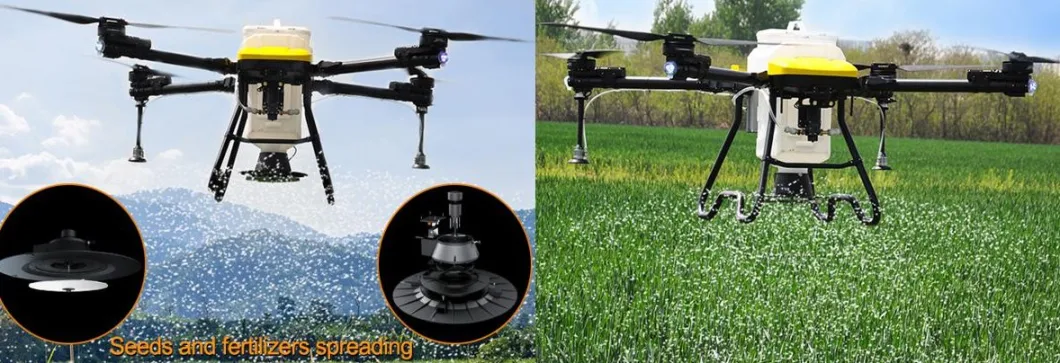 Cost-Effective 30 Liters Agricultural Sprayer Drone with Centrifugal Nozzles and Granule Spreader