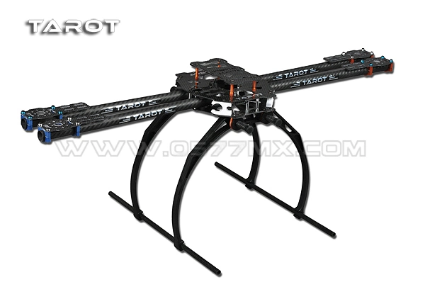 Rcmoy 650 4-Axis Folding 3K Carbon Fiber Aluminum Tubes Frame Kit Tl65b02 for Quadcopter Aircraft