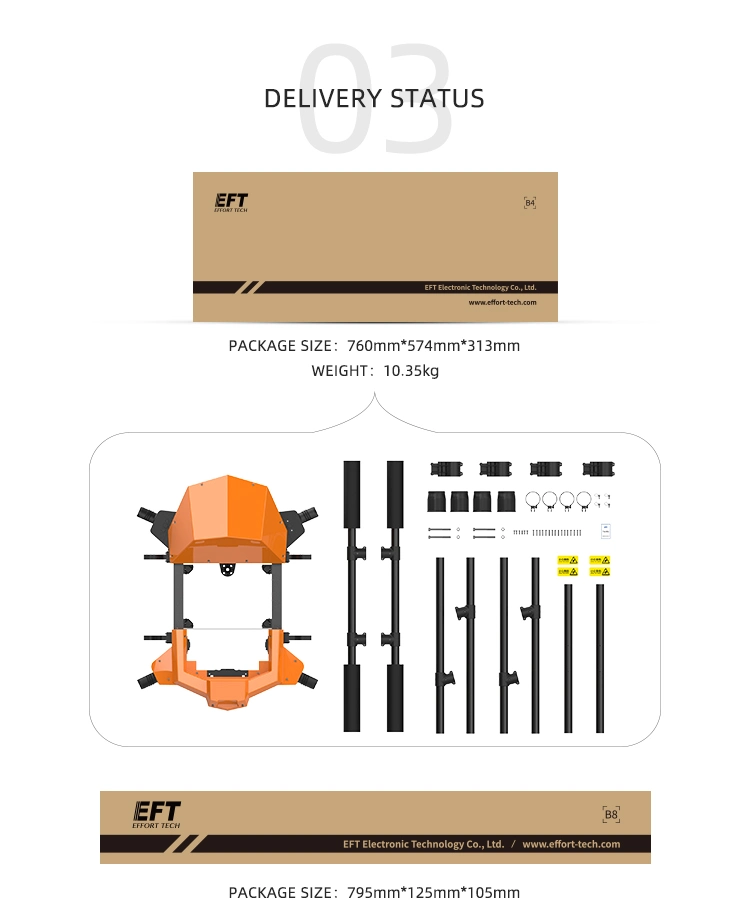 G420 Agricultural Fumigation Drone Agriculture Drone Kit 22L Water Tank Frame