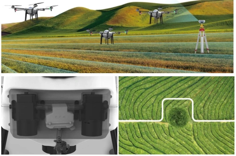 Auto Flight Eft Six-Axis Agricultural Spray Drone with Camera and GPS