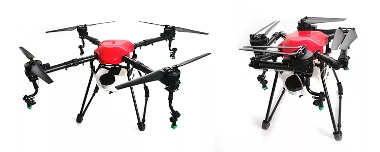 10L Mini Quadcopter Foldable Carbon Fiber Dron Frame Drone Frame for Agricultural Agriculture Aircraft Sprayer Pesticide Spraying Fumigation Dron