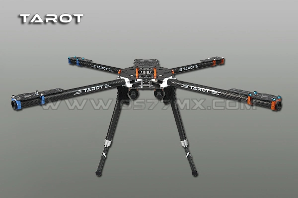 Tarot Fy650 Tl65b01 Full Folding Hexacopter 650mm 3K Pure Carbon Fiber Fpv Aircraft Frame for Aerial Photography Drone