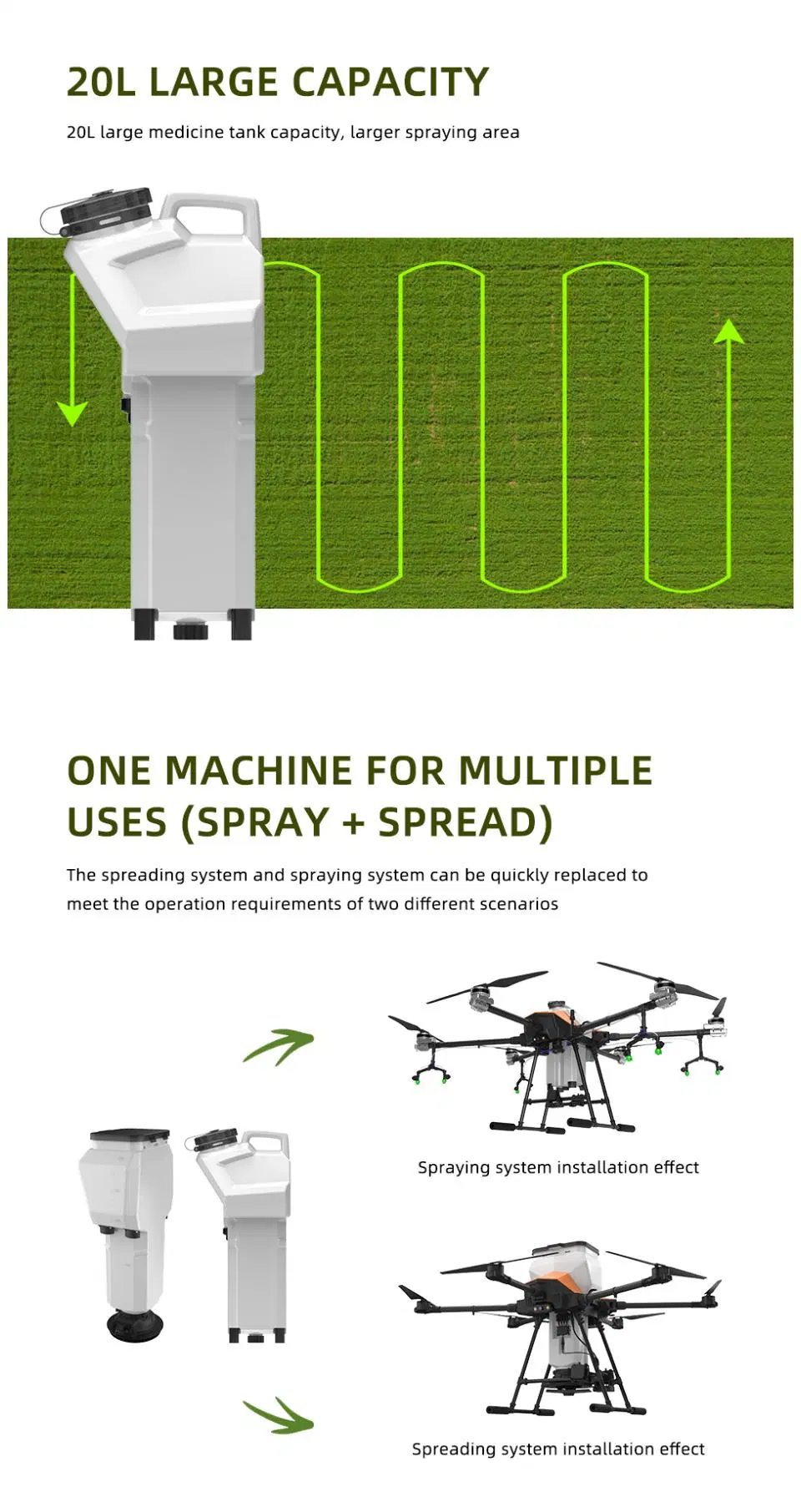 G620 Obstacle Avoidance Radar Agriculture Sprayer Drone Crop Sprayer Drone