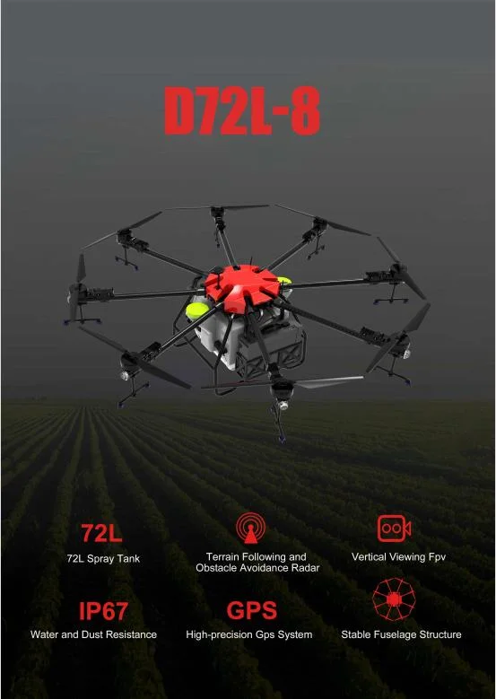 Professional Agriculture Sprayer Drone Farmer Quadcopter Frame High Efficient Parts