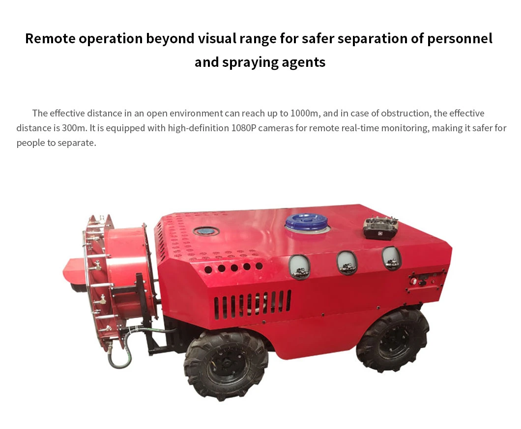 High Quality Mini 300L Remote Control Wheeled Robotic Farm Drone Sprayer Agriculture Price GPS