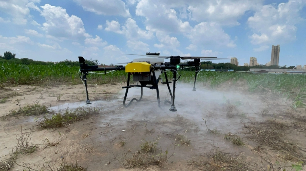 Agricultural Pesticide Drones Spraying Pesticides, Spreading Fertilizers, Seeds, Feed for Cattle Ranch, Grain Farm, Orchards Save Labor Costs for Farmers