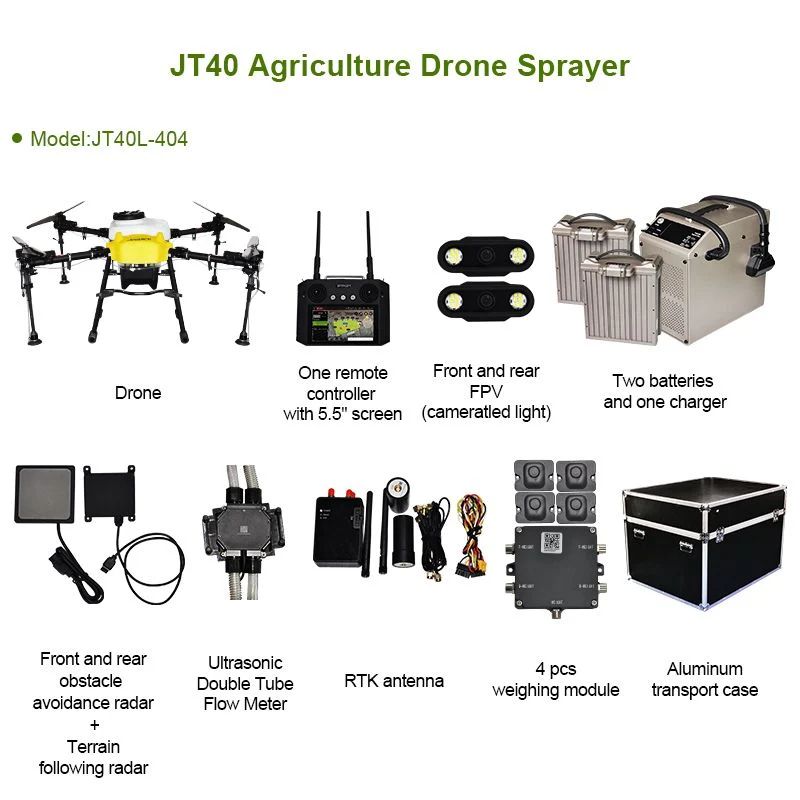 Biggest Dron Fumigador Supplier 40L Farm Crop Spray Irrigation Disinfectant Chemicals 4 Axis Agricola Agriculture Spraying Drone for Agricultural Farmer Use