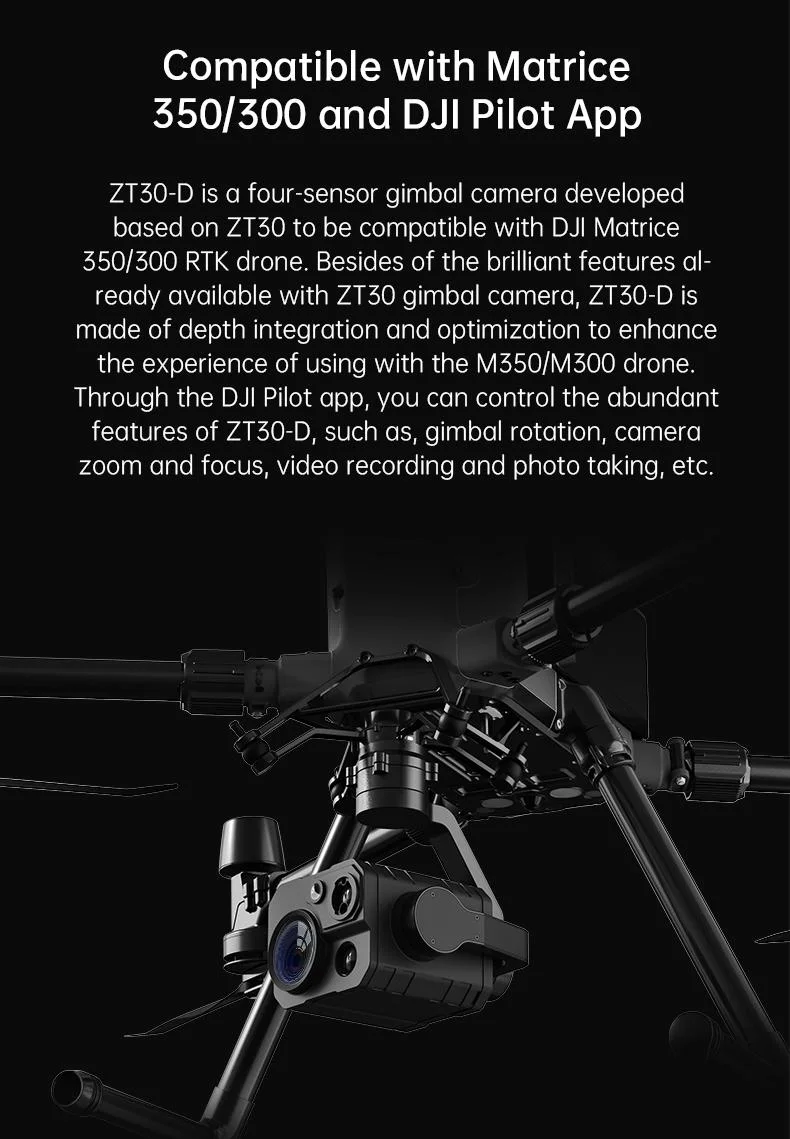 Siyi Zt30-D Matrice350/300 Rtk Payload Wide-Angle High-Resolution Thermal Imaging Laser Ranging Camera