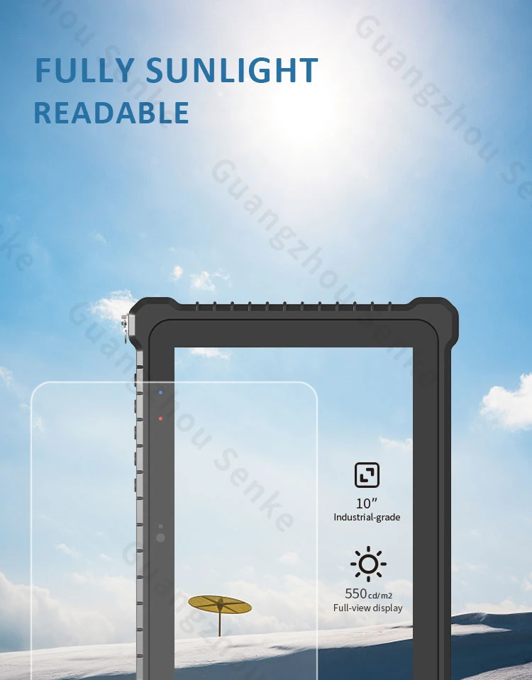 Rugged Tablet PC 10.1 Inch IP67 Waterproof Scanner Tablet Panel for Coal Mine Industrial Tablet