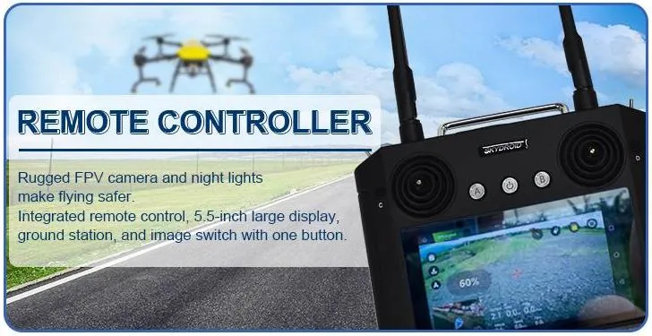 Battery Power Crops and Vegetables Pesticdes Spraying GPS RC Control Orchards Fumigation Same as Dji Agras Drones Plant Protection for Large Farm Use
