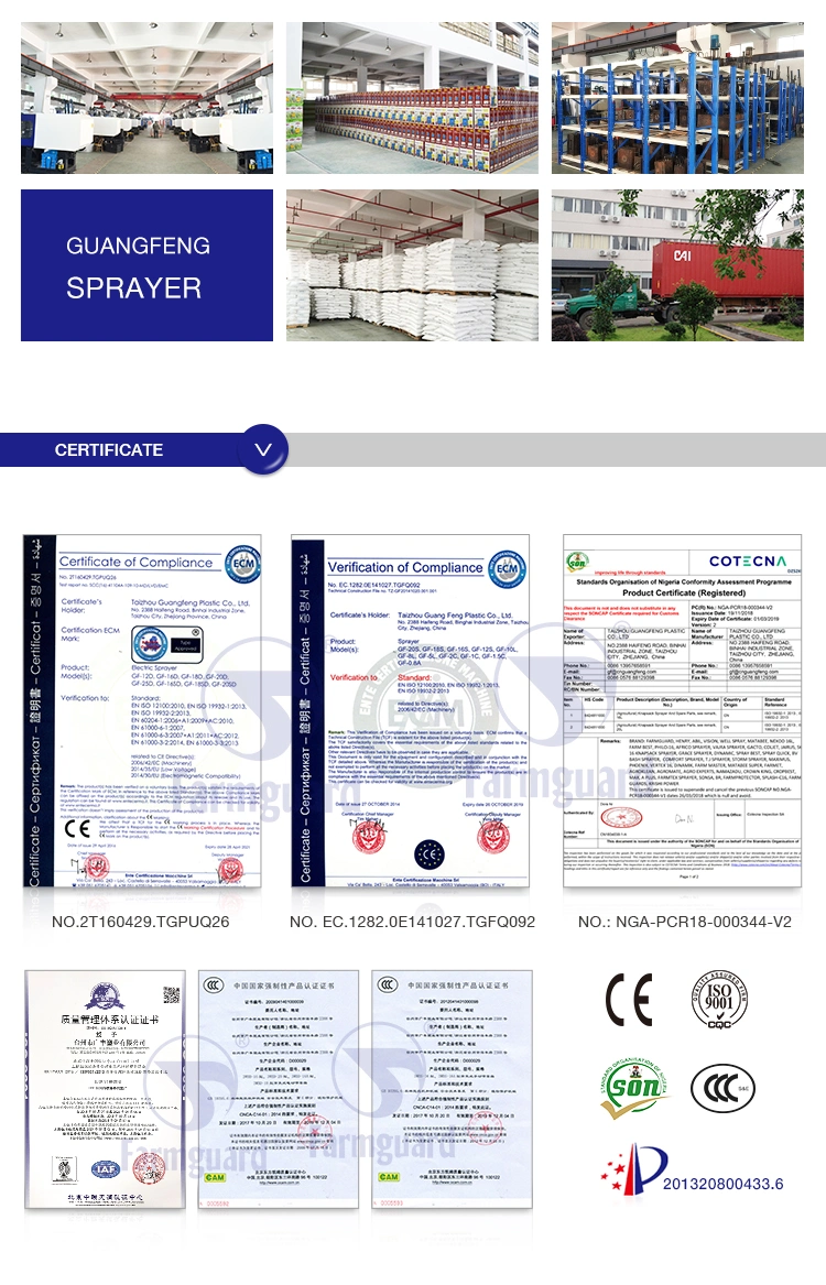 Solar 18L Electric Sprayer Drone Machine Spray for Hospital, School, Supermarket Public Area GF-16D-01zt