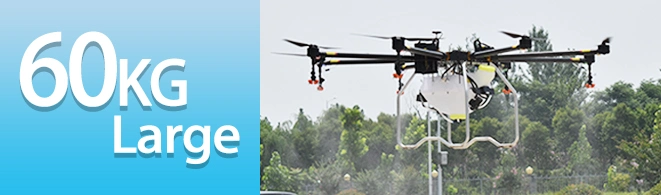 52L 60kg Payload GPS Precision Radar High Efficiency Farm Fertilizer Drone Sprayer Intelligent Agriculture Uav Drone Sprayer