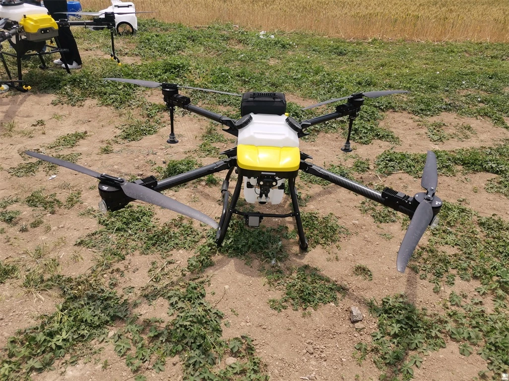 Spraying Paddy Bugs in Rice Farm Using Helicoptor Fumigation Spraying Uav Drone