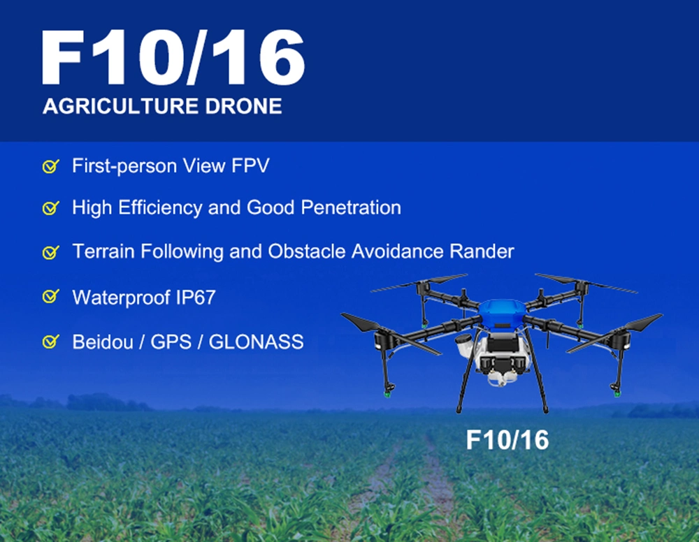 10/16 Liter Durable Large Flow Quad Agricultural Spraying Drone