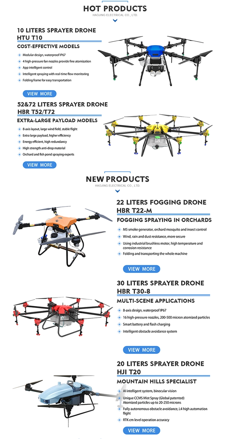 72L Control Large Payload Agricultural Drones Drone for Agricultural Spraying