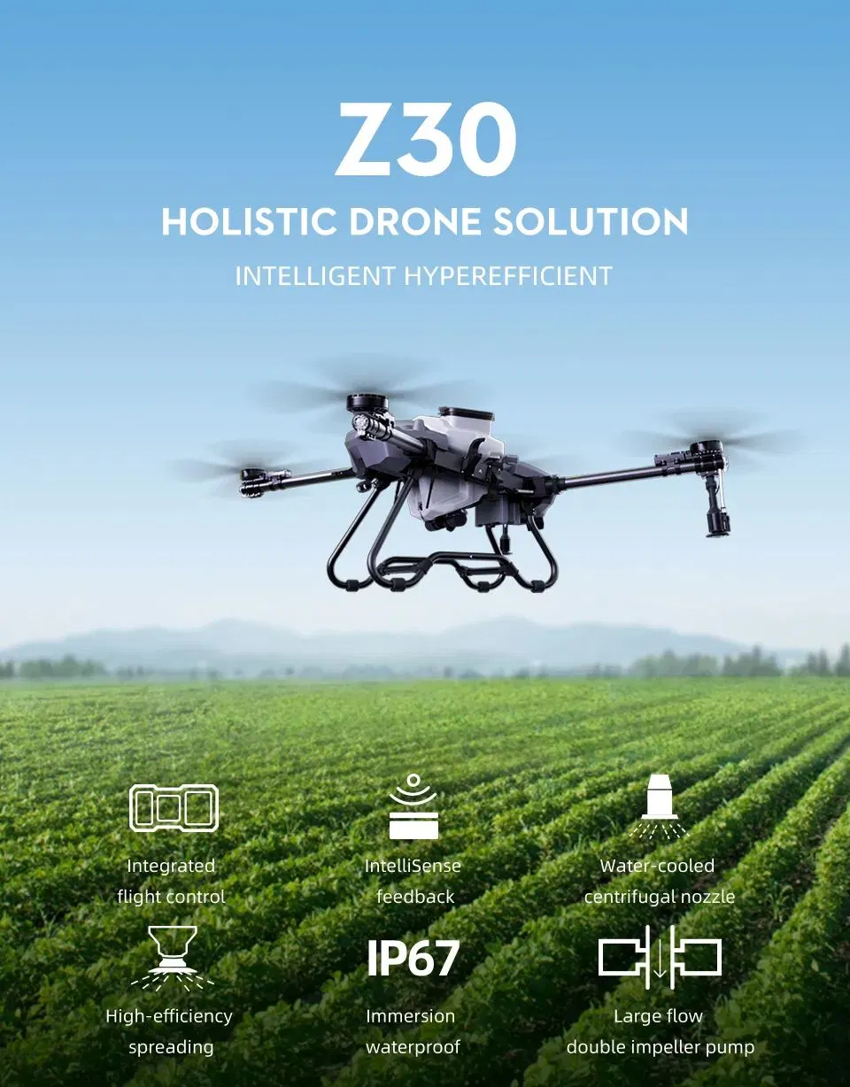 Eft Z30 30L Agriculture Sprayer Drone Solution with Quick Release Water Tank Complete Drone