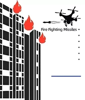 Heavy-Duty High-Rise Firefighting Drone for Urban Fire Natural Disaster Rescue Scouting Detection Throwing Shouting Bird Repelling