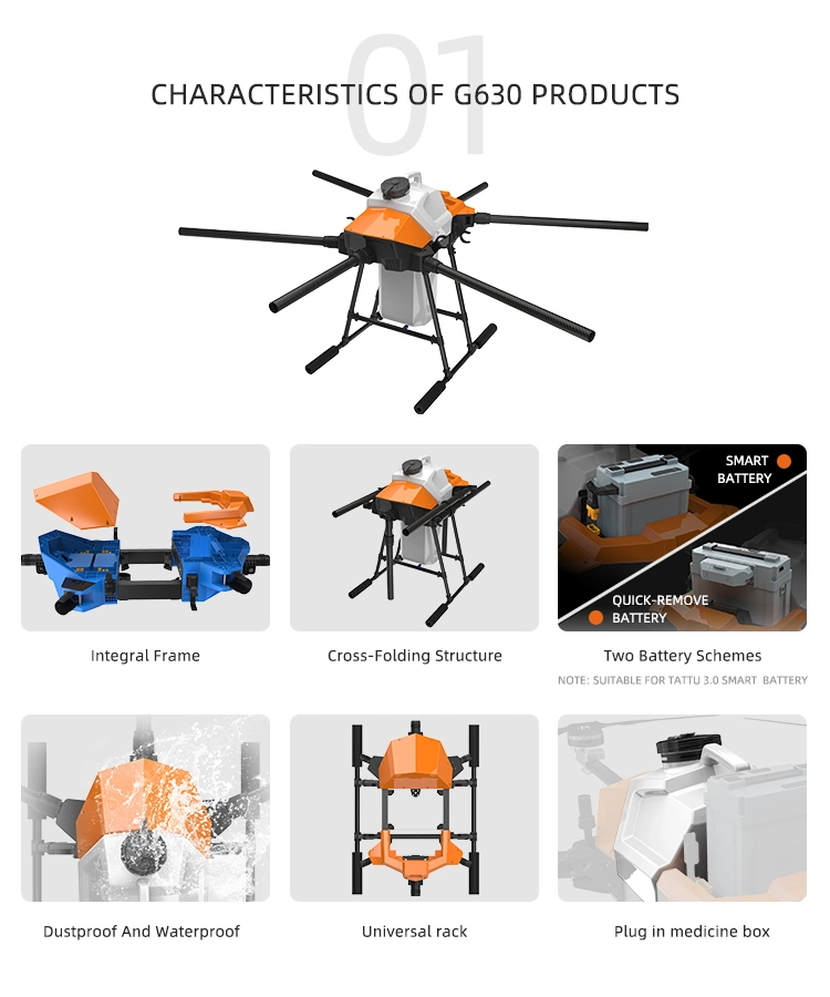 G630 Six-Axis Agriculture Pesticide Helicopter Drone