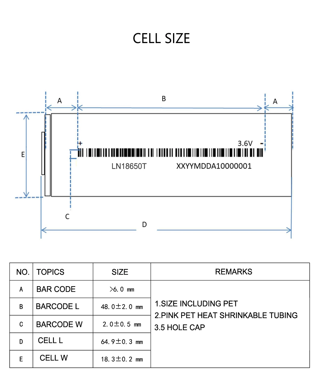 18650 High Low Temperature Li-ion Battery Cell 2000mAh 2600mAh 2900mAh Wide Temperature Battery