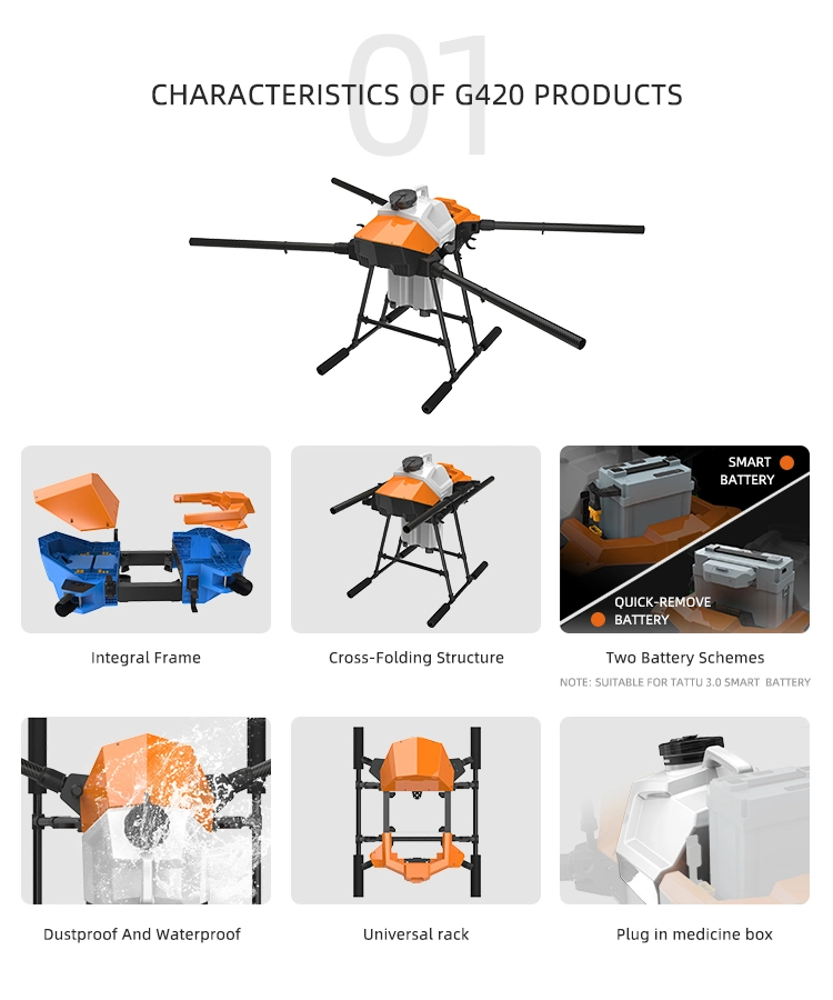 22L G420 Drone Frame for Agricultural Fumigation Drone Agriculture Drone Kit